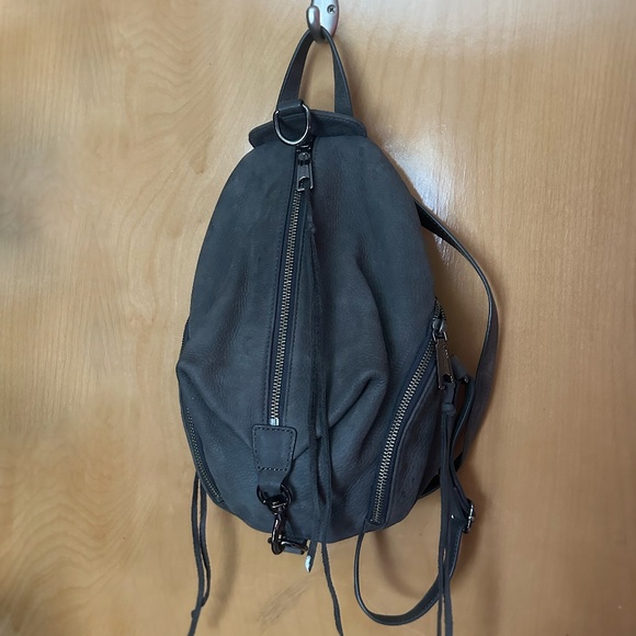 Rebecca Minkoff Suede Medium Julian Backpack - Picture 1 of 4